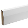 KOTA White MDF Chamfered Architrave (L)2.18m (W)69mm (T)18mm, Pack of 5