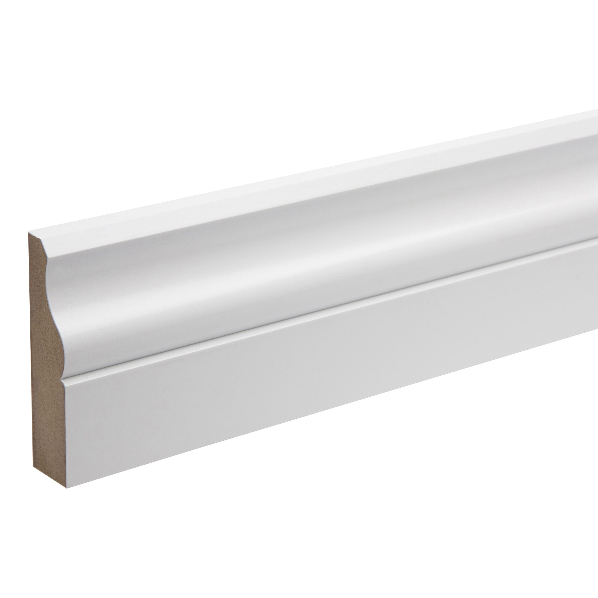 KOTA White MDF Ogee Architrave (L)2.18m (W)69mm (T)18mm, Pack of 5