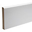 KOTA White MDF Rounded Skirting board (L)2.4m (W)119mm (T)18mm