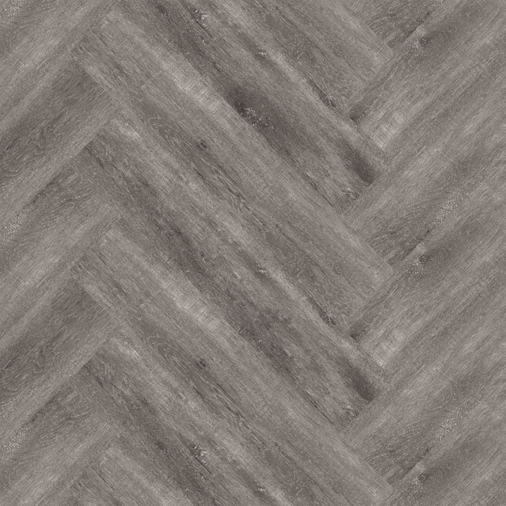 Kraus Brampton Herringbone Grey wood effect Click flooring, 2.34m², Pack of 30