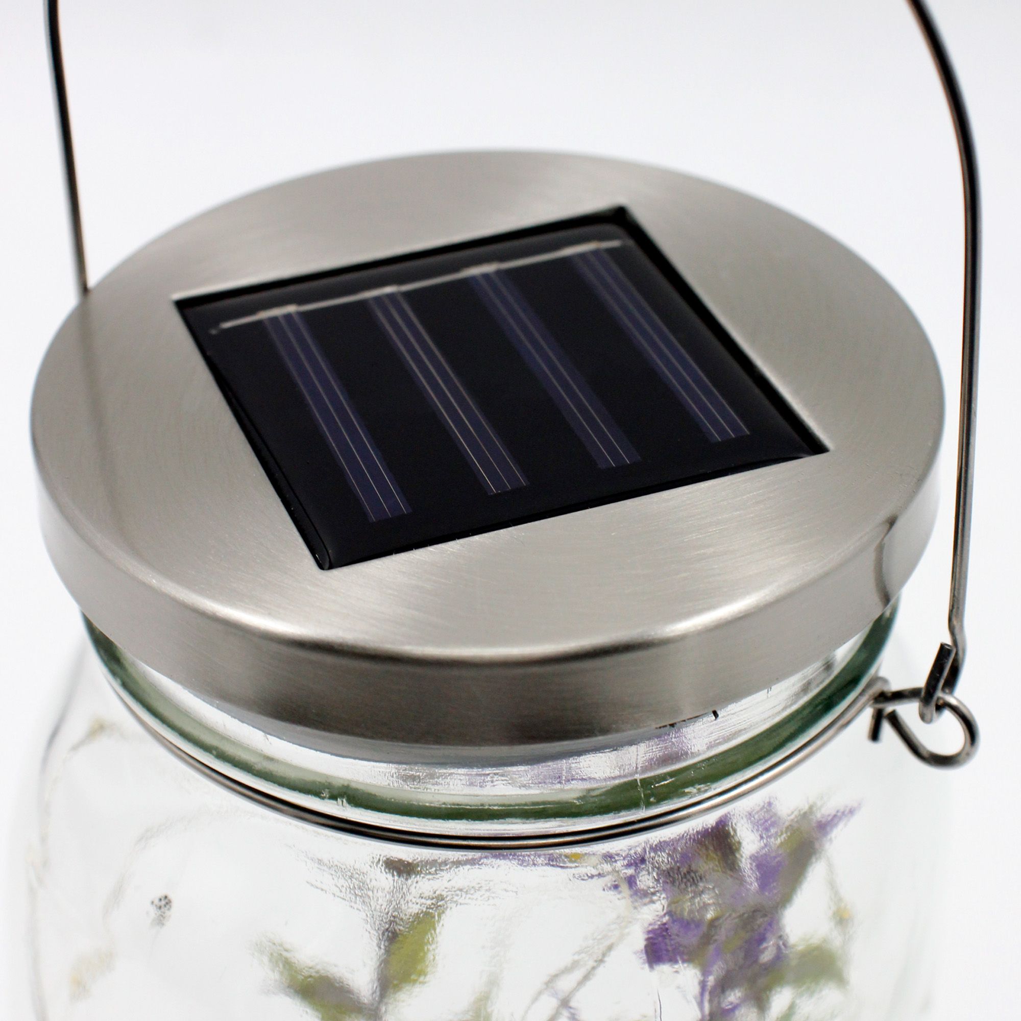 Kubija Clear Flower stem in jar Solar-powered Integrated LED Outdoor Decorative light