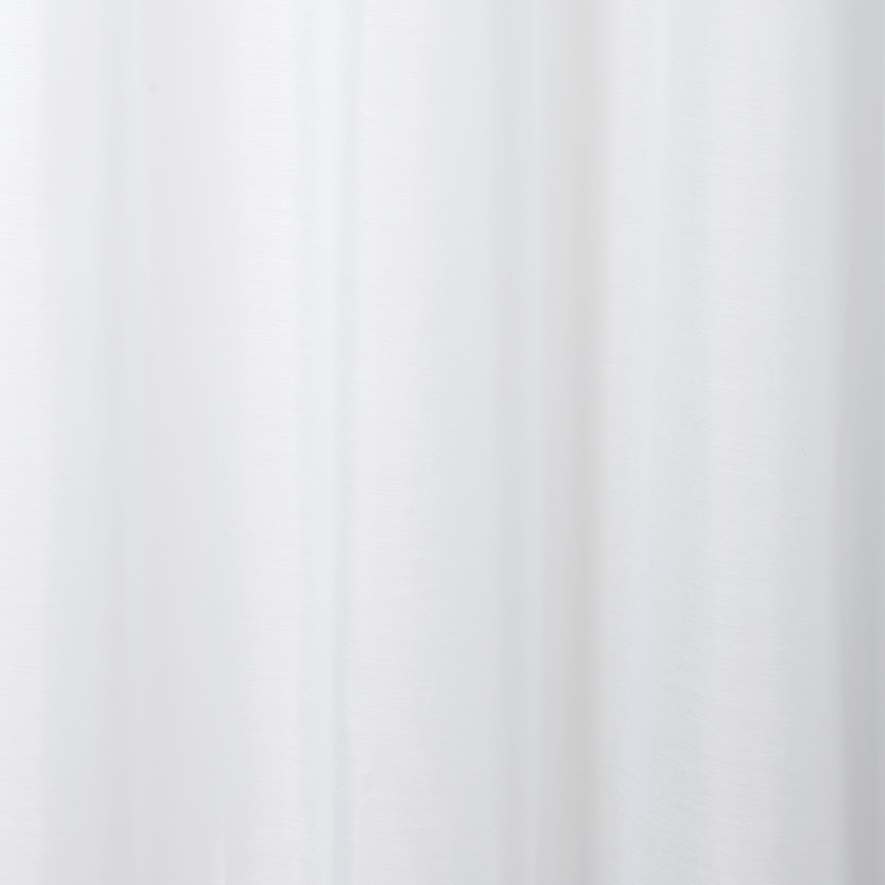 Kymbe White Plain Unlined Eyelet Voile curtain (W)140cm (L)260cm, Single