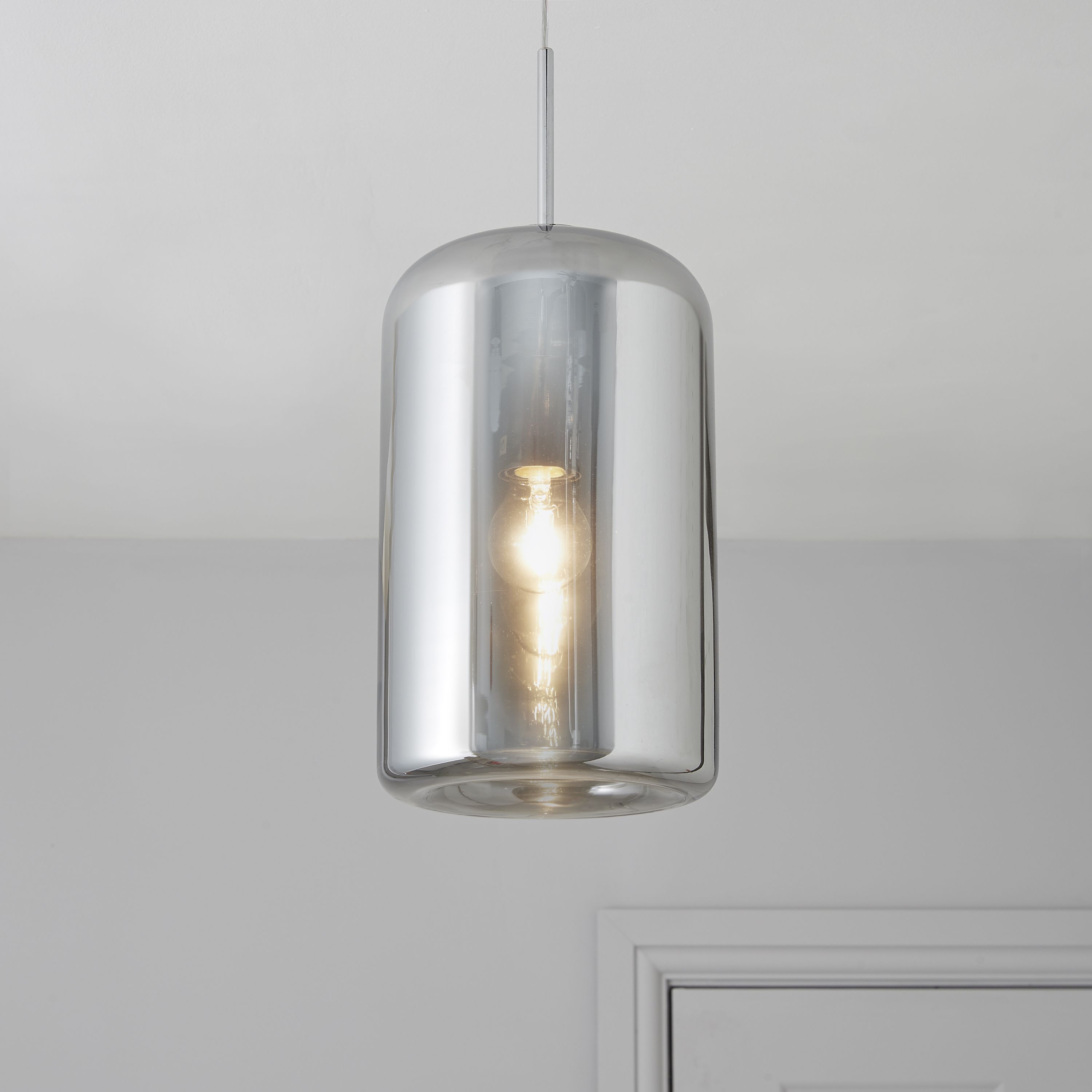 Endor pendant chrome store effect ceiling light