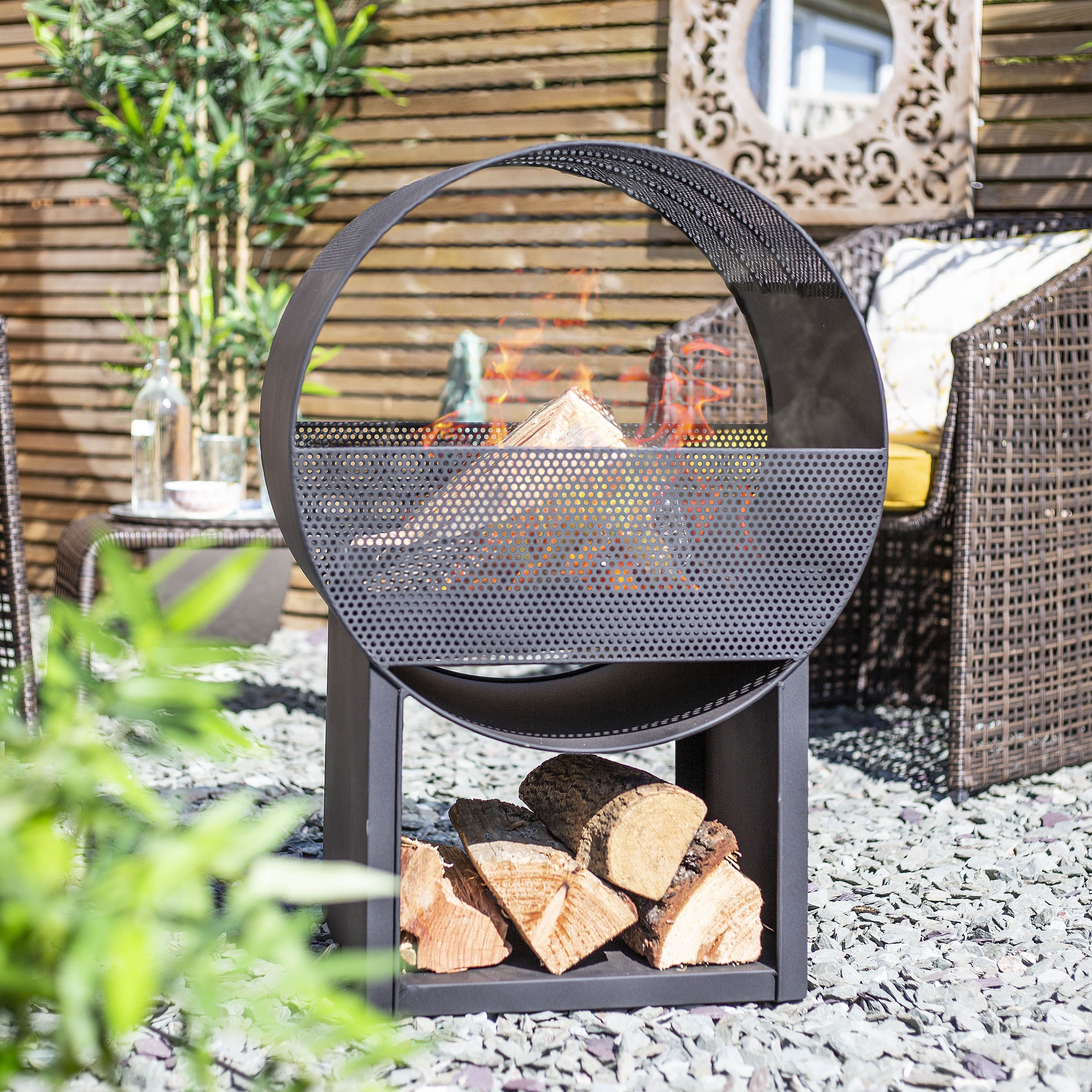La Hacienda Camacha Steel Fireplace