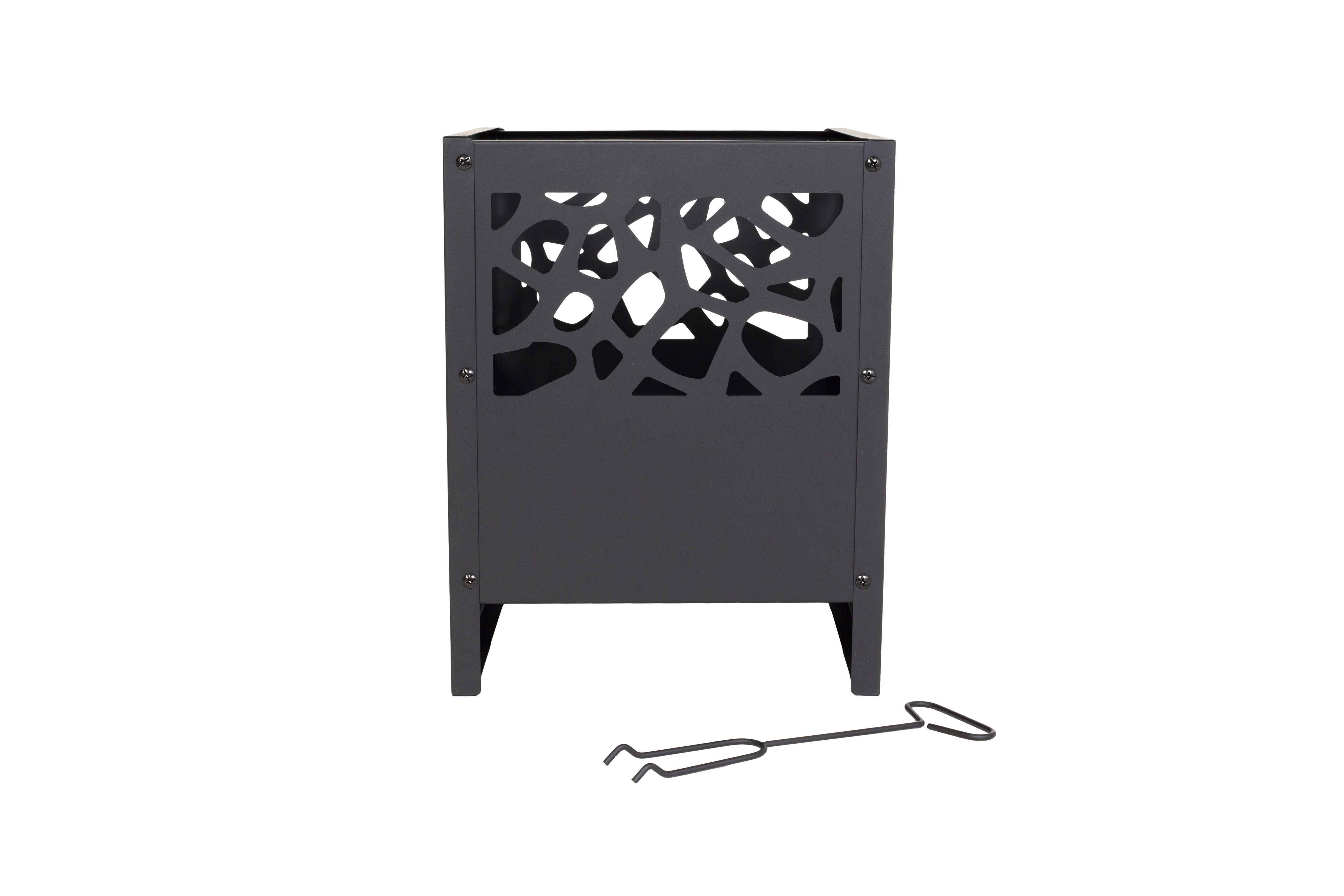 La Hacienda Fire basket Steel Matt Black Firepit