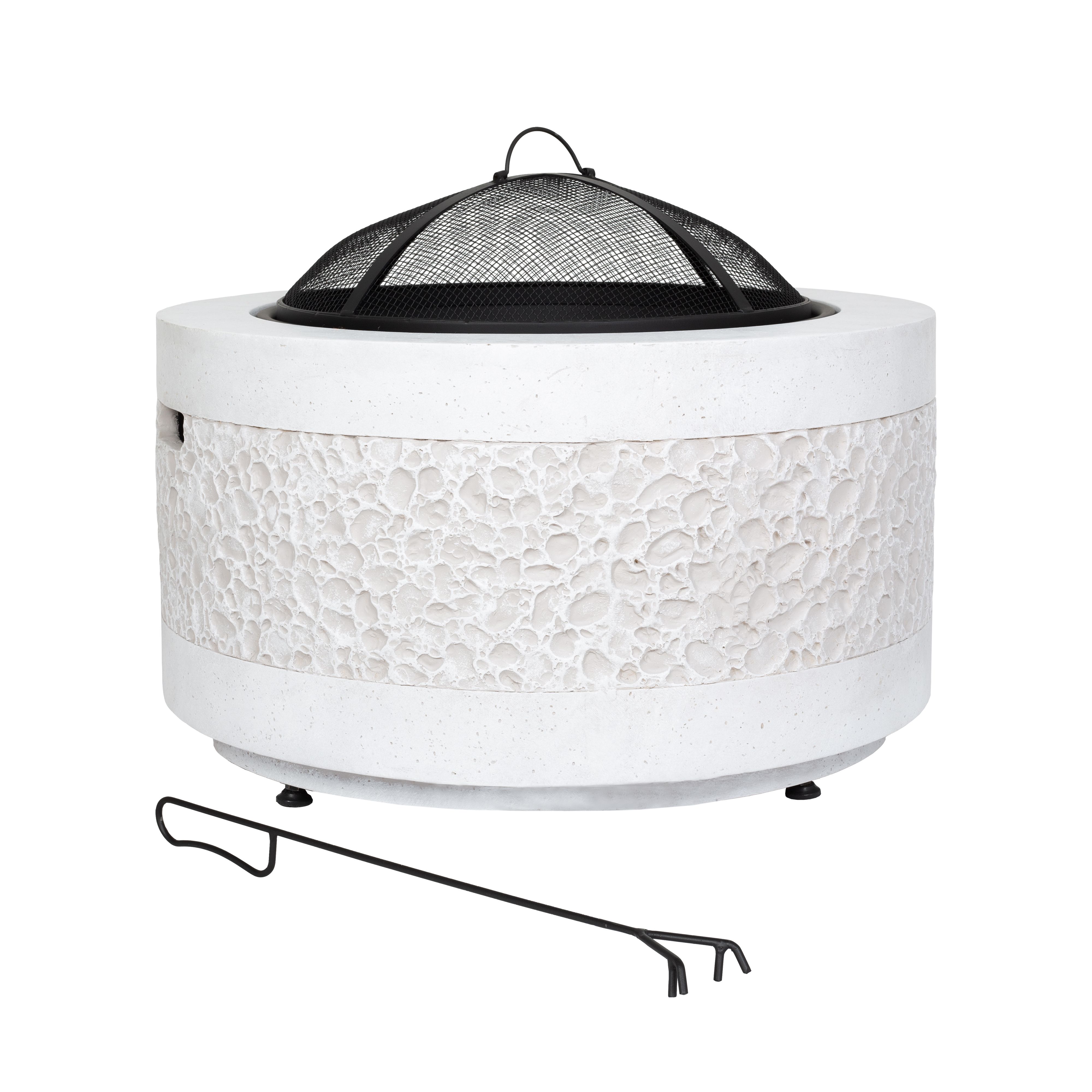 La Hacienda Piedra Steel Matt Grey Firepit