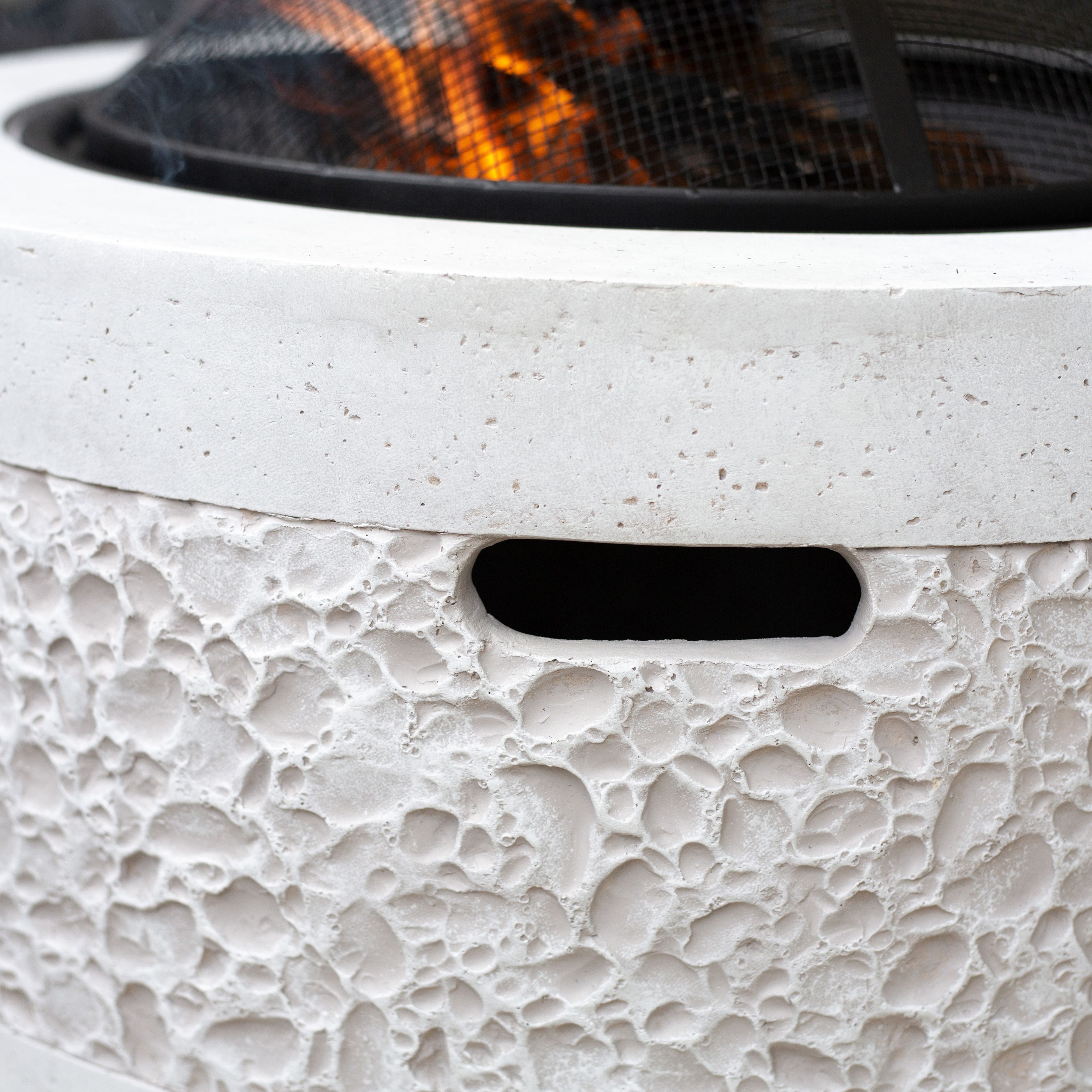 La Hacienda Piedra Steel Matt Grey Firepit