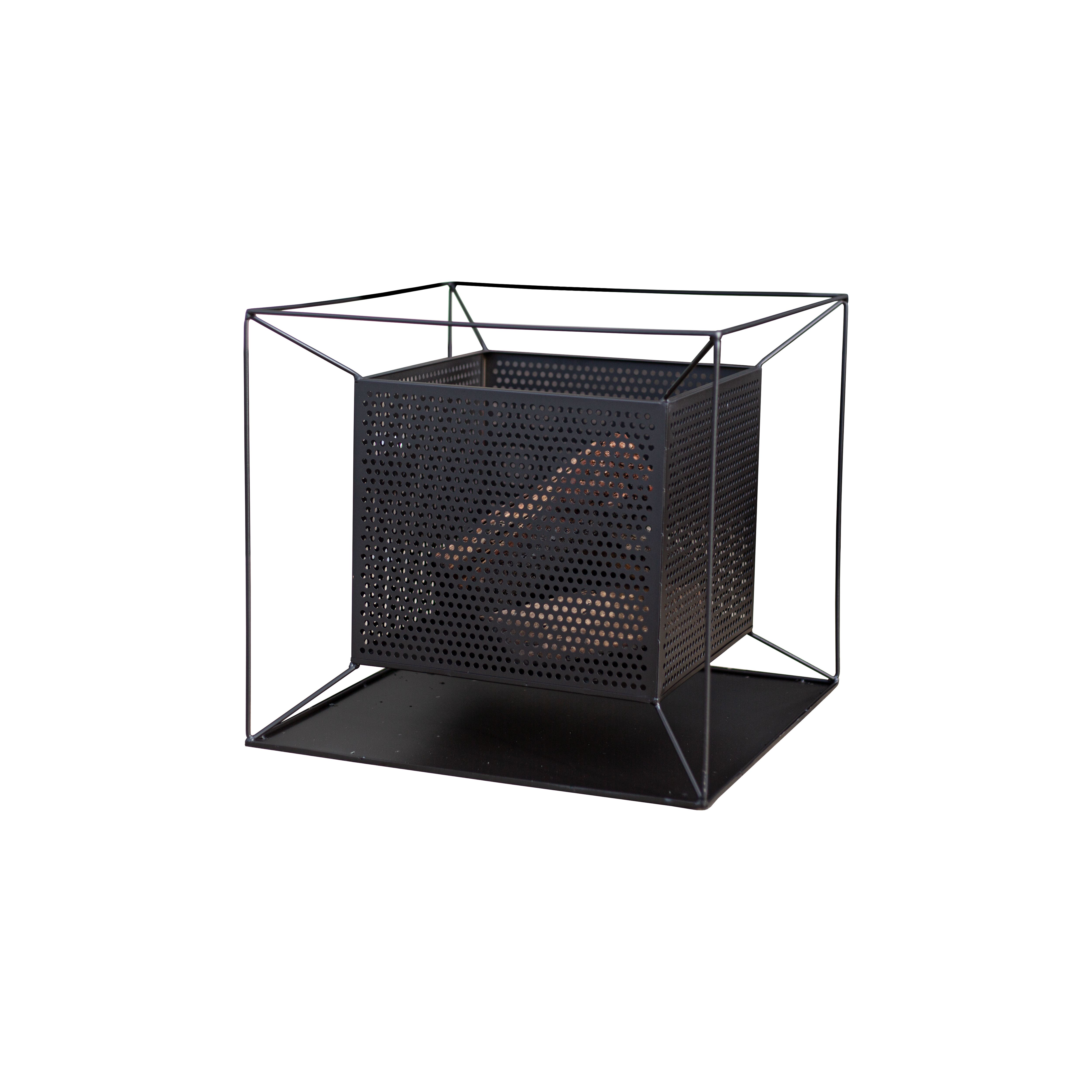 La Hacienda Quadrada Steel Matt Black Firepit