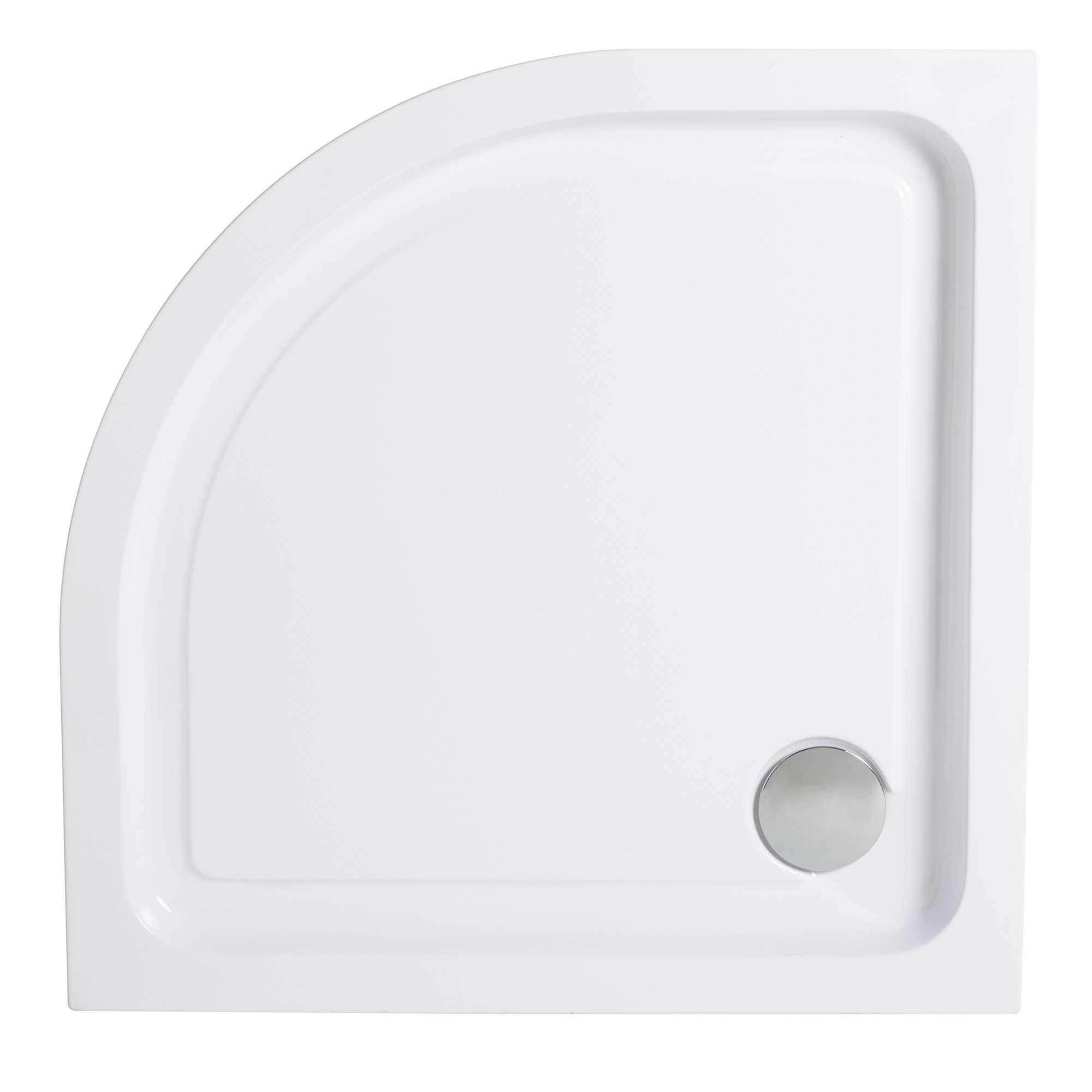 Lagan Gloss White Quadrant Shower tray (L)90cm (W)90cm (H)90cm