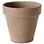 Laleh Brown Terracotta Circular Plant pot (Dia)13.1cm