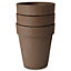 Laleh Brown Terracotta Circular Plant pot (Dia)27.3cm