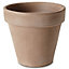 Laleh Brown Terracotta Plant pot (Dia)17.1cm