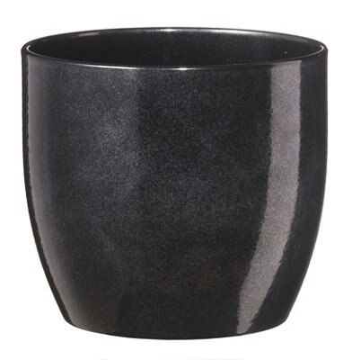 Large black deals plant pots