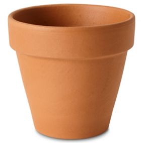 Laleh Terracotta Circular Plant pot (Dia)13.1cm
