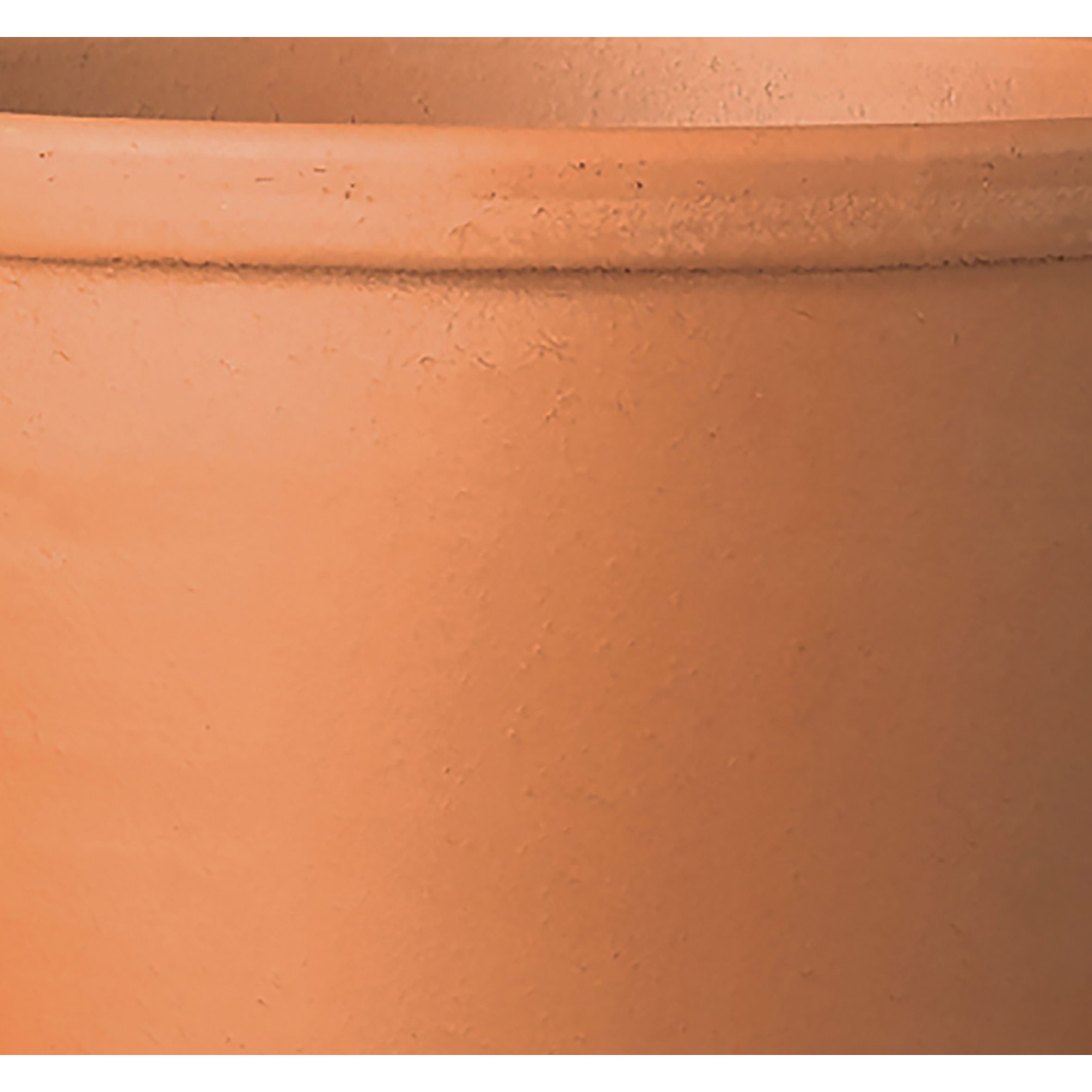 Laleh Terracotta Circular Plant pot (Dia)23.5cm