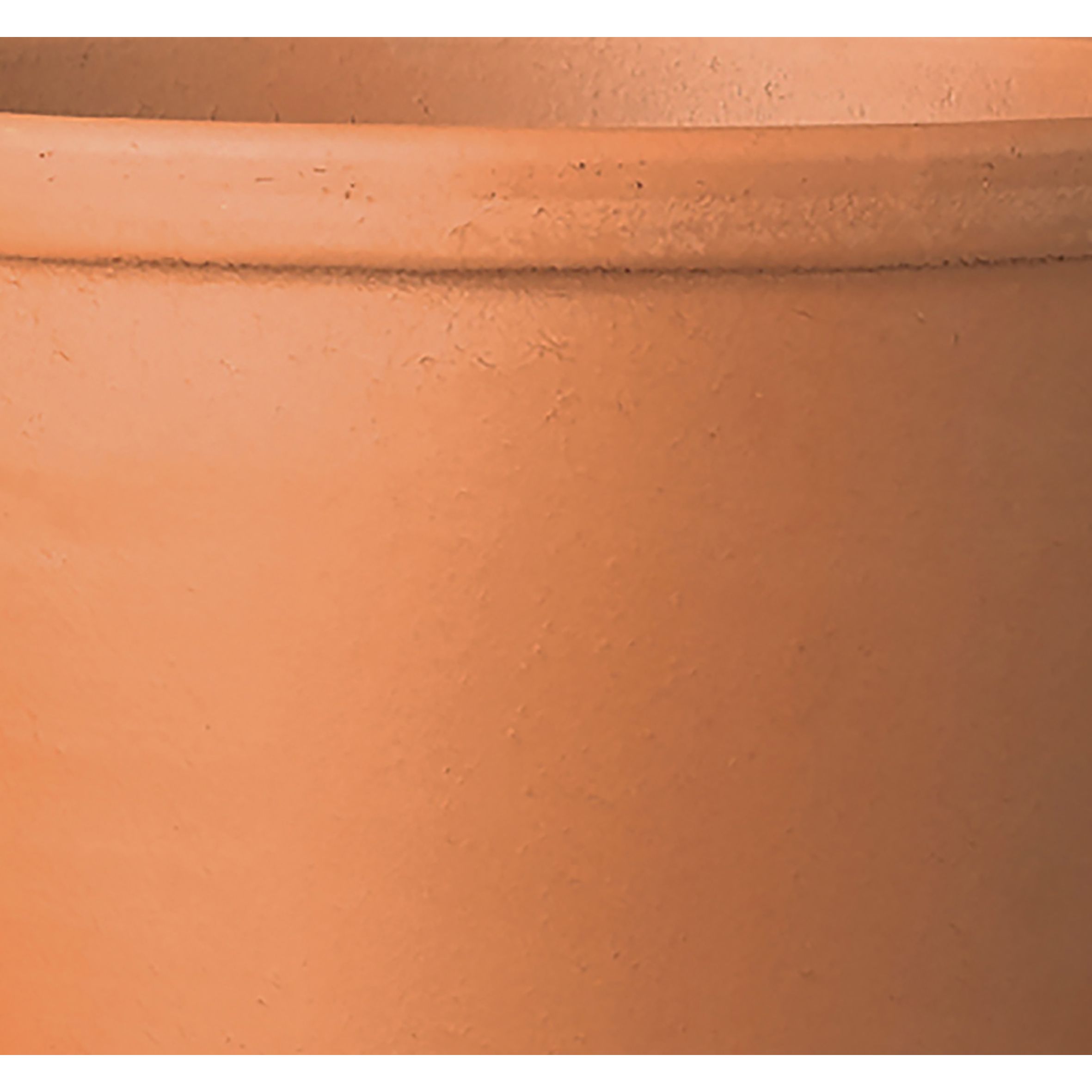 Laleh Terracotta Circular Plant pot (Dia)23.5cm