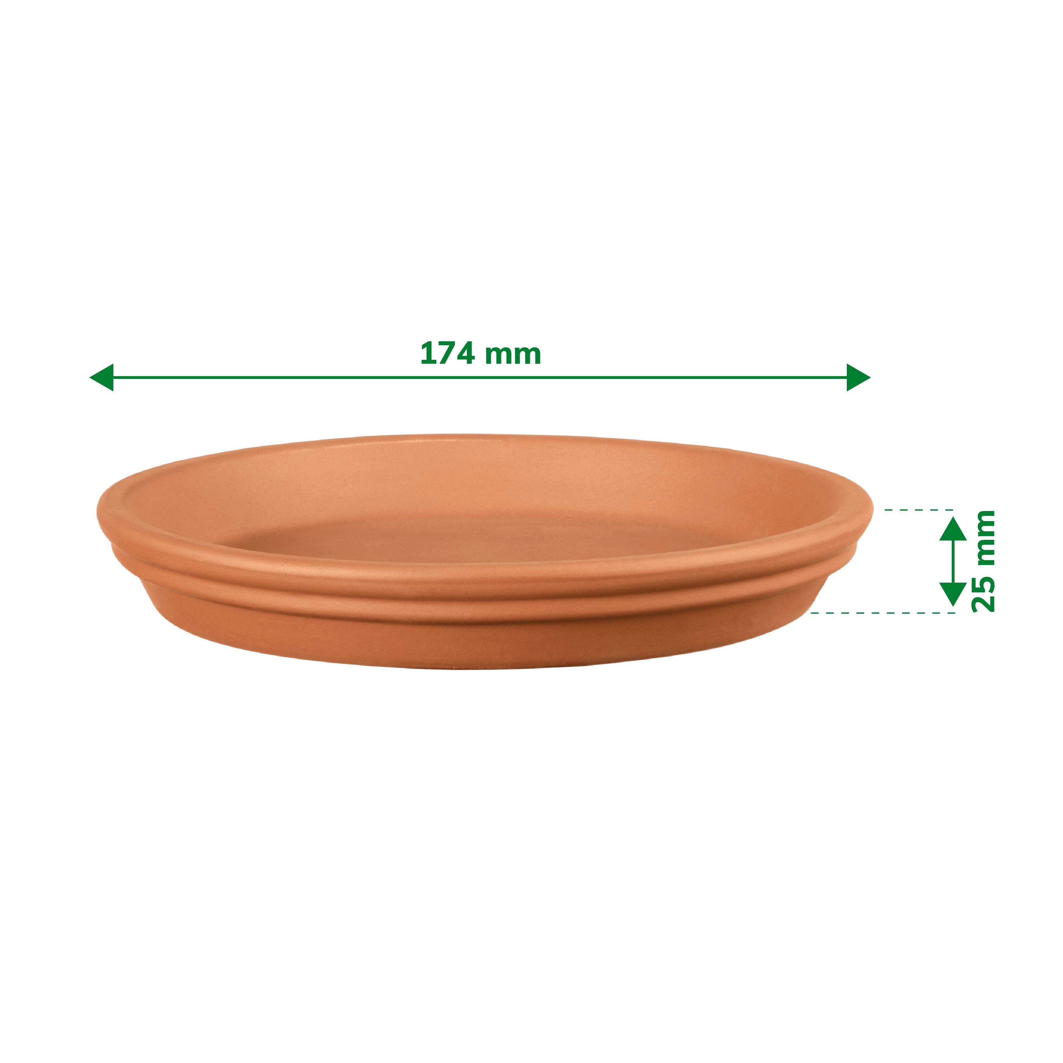 Laleh Terracotta Saucer (Dia)17.4cm