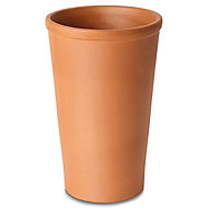 Laleh Terracotta Terracotta Round Plant pot (Dia)23.5cm