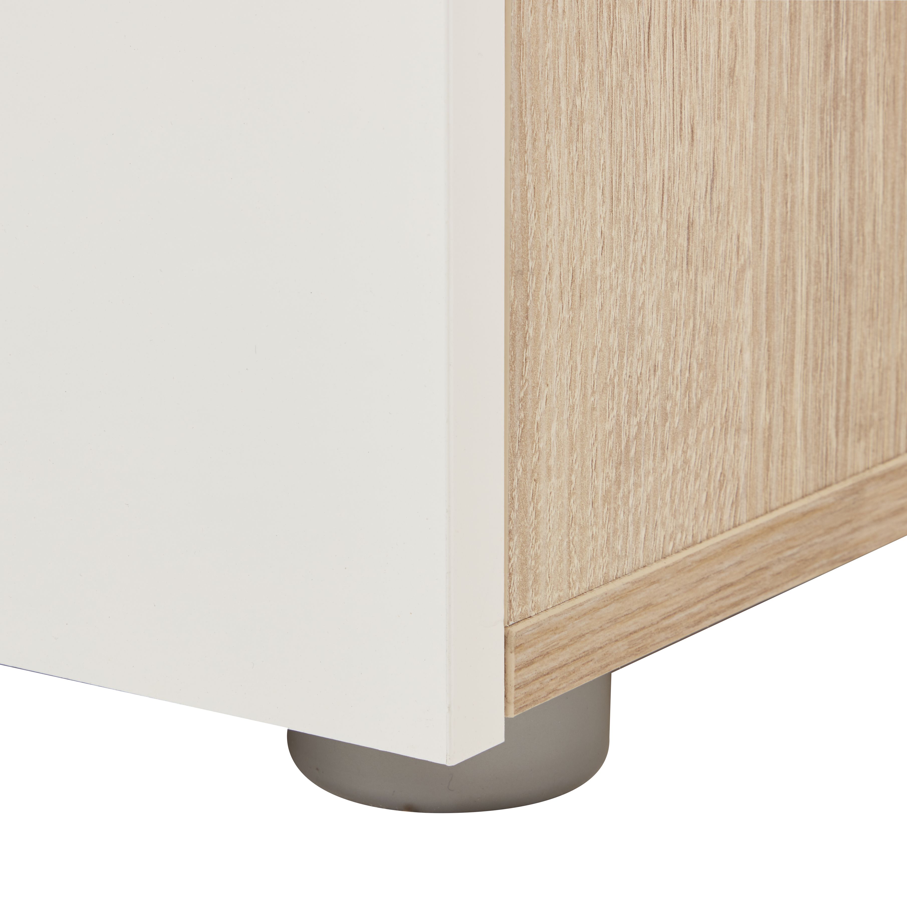 LAMEGO 2 DR ROBE WHT GLOSS OAK BOX 1/2