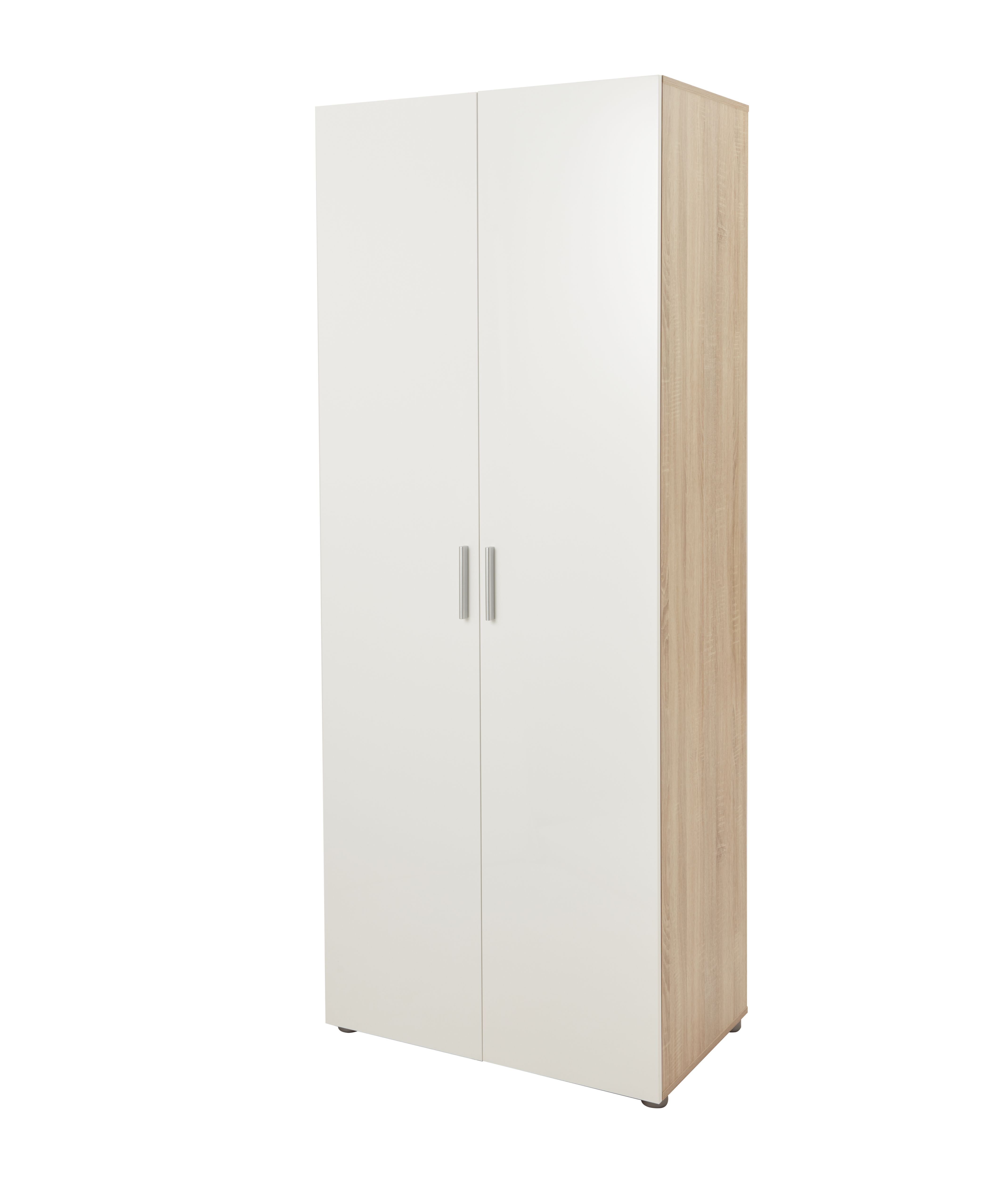 LAMEGO 2 DR ROBE WHT GLOSS OAK BOX 2/2