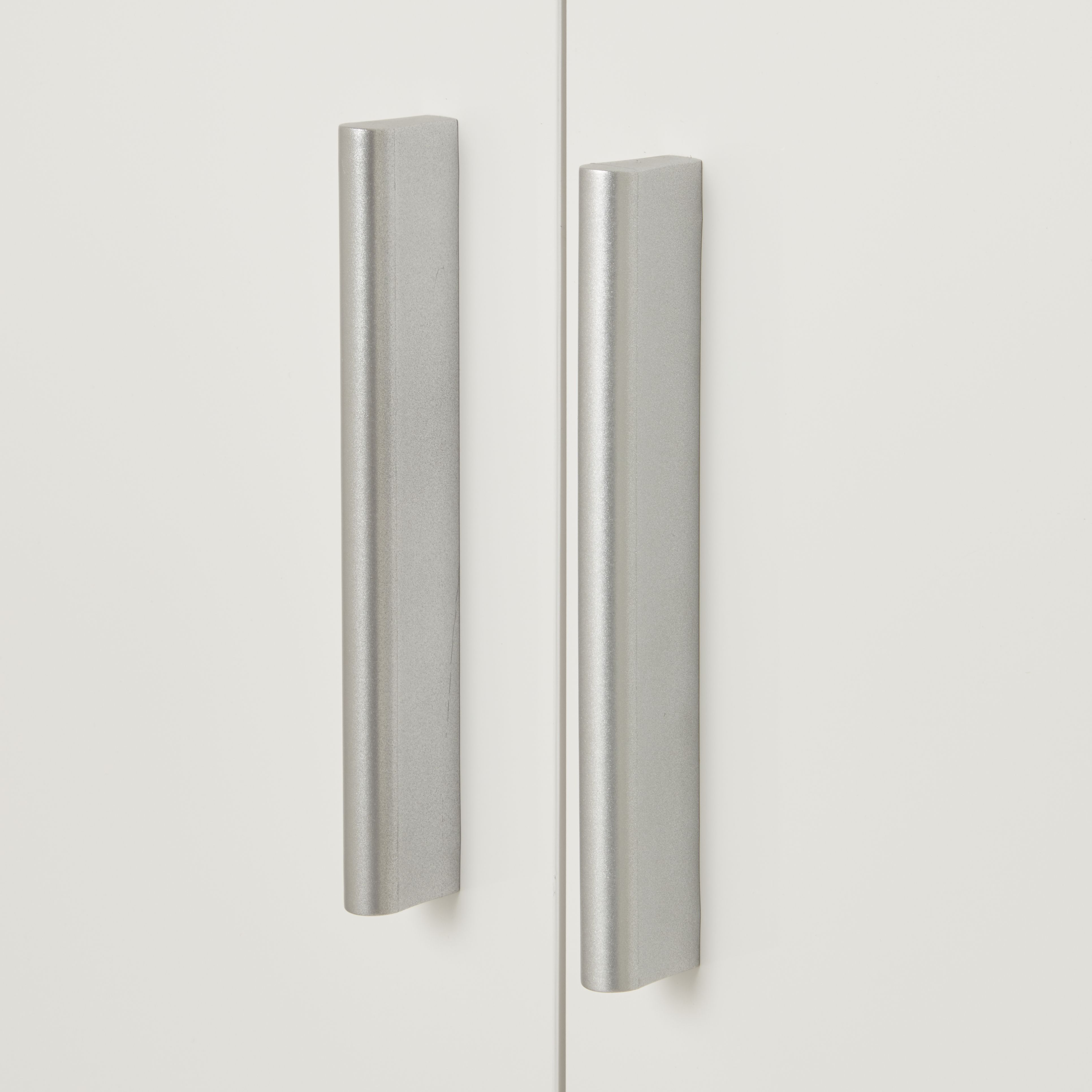 Lamego Modern Matt & high gloss white oak effect Double Wardrobe (H)2009mm (W)787mm (D)497.5mm