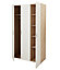 Lamego Modern Matt & high gloss white oak effect Triple Wardrobe (H)2009mm (W)1181mm (D)497.5mm