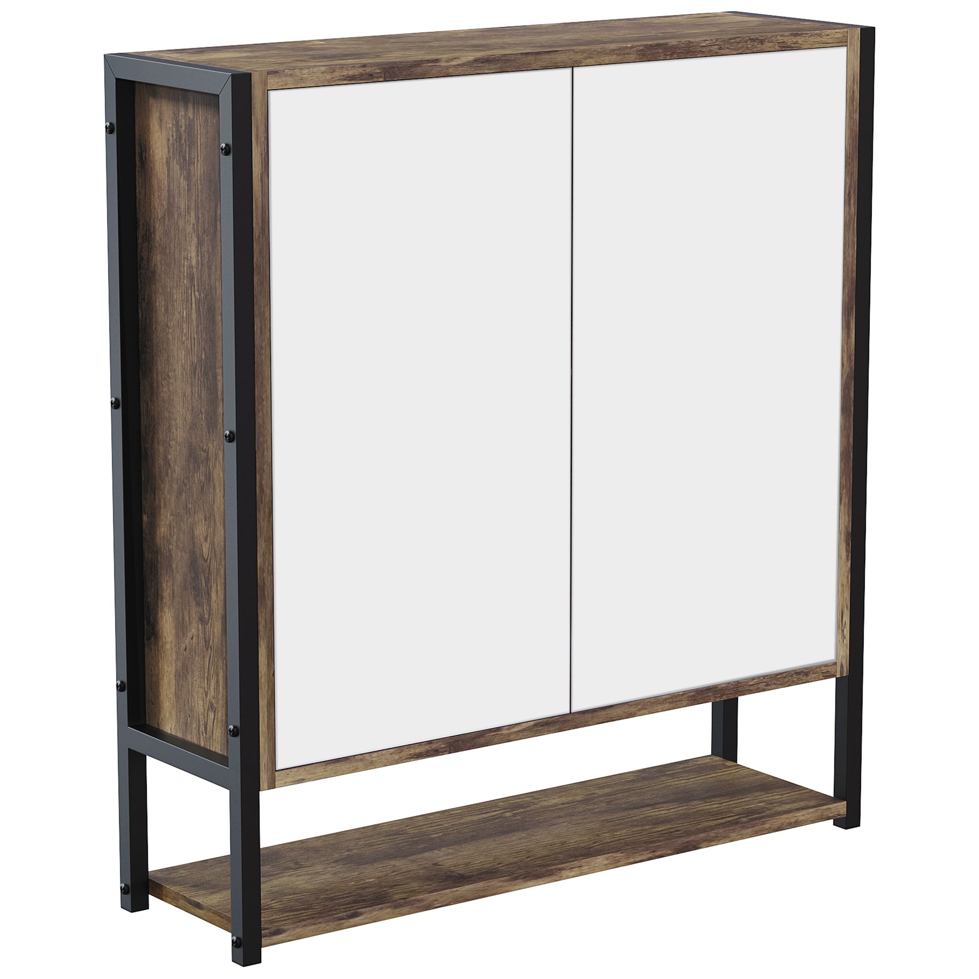 Brown bathroom wall deals cabinet