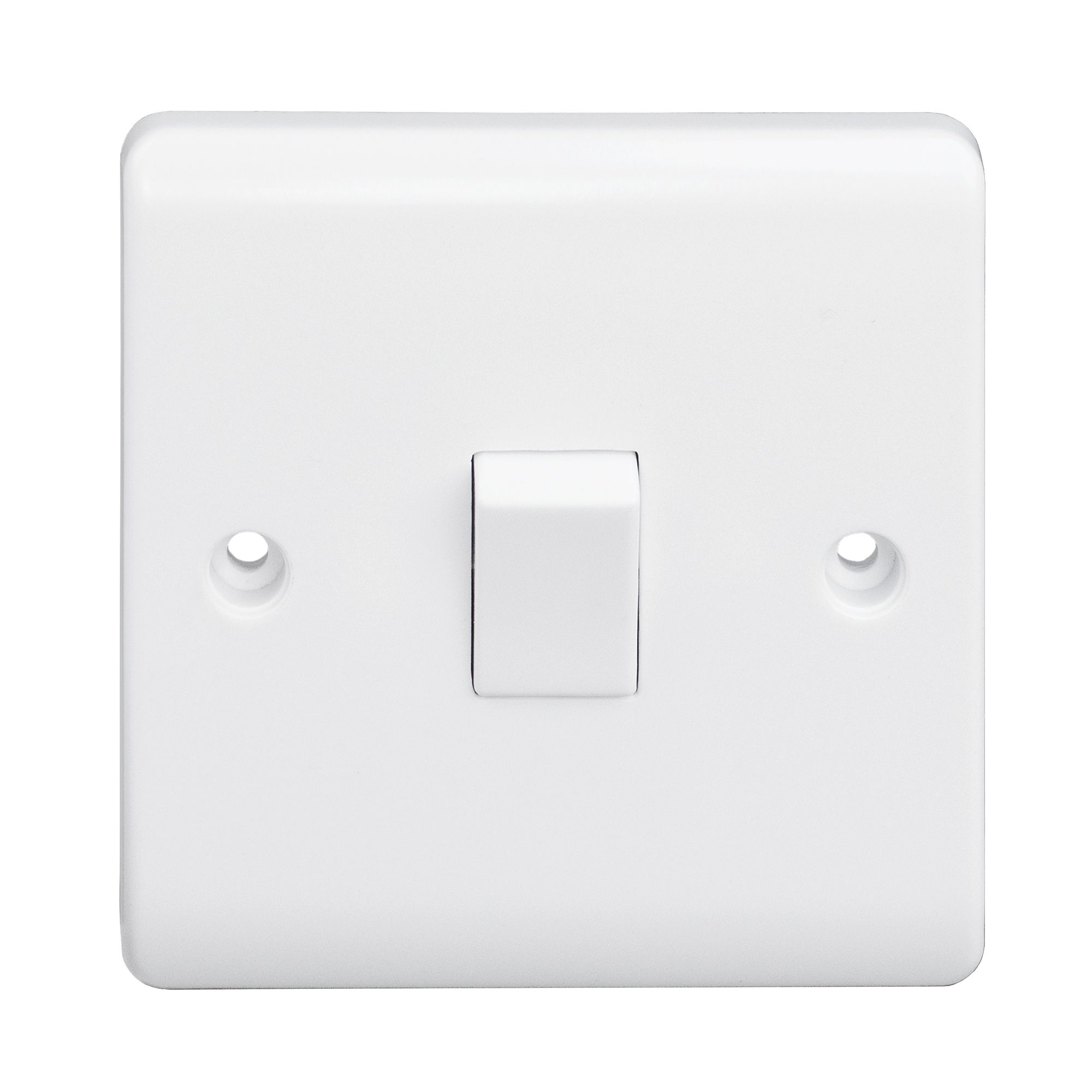 LAP 10A Single 2 way Screwed Intermediate switch Gloss White