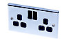 LAP 13A Chrome effect Socket