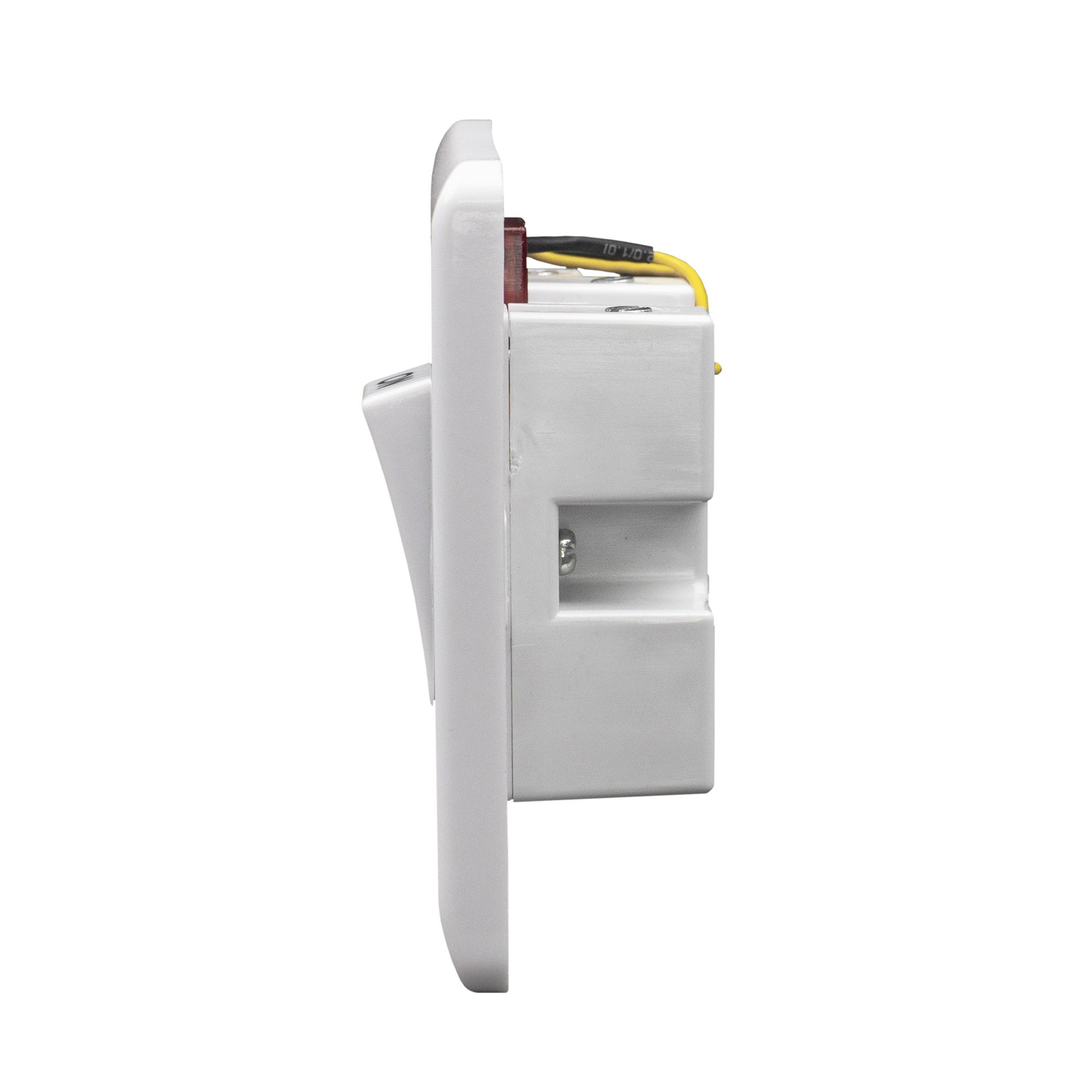 LAP 45A Rocker Raised slim Control switch with LED indicator Gloss White
