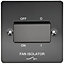 LAP Black Nickel 10A Flat plate Fan isolator Switch