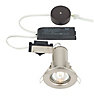 LAP Brushed Chrome effect Fire-rated Downlight 50W