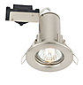LAP Chrome effect Fire-rated Downlight 50W, Pack of 10