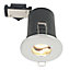 LAP IP44 Polished Chrome effect Fire-rated Downlight 50W