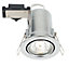 LAP Polished Chrome effect Adjustable Fire-rated Downlight 50W