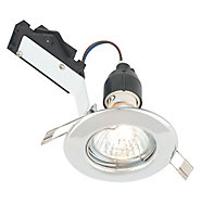 LAP Polished Chrome effect Downlight 50W, Pack of 10