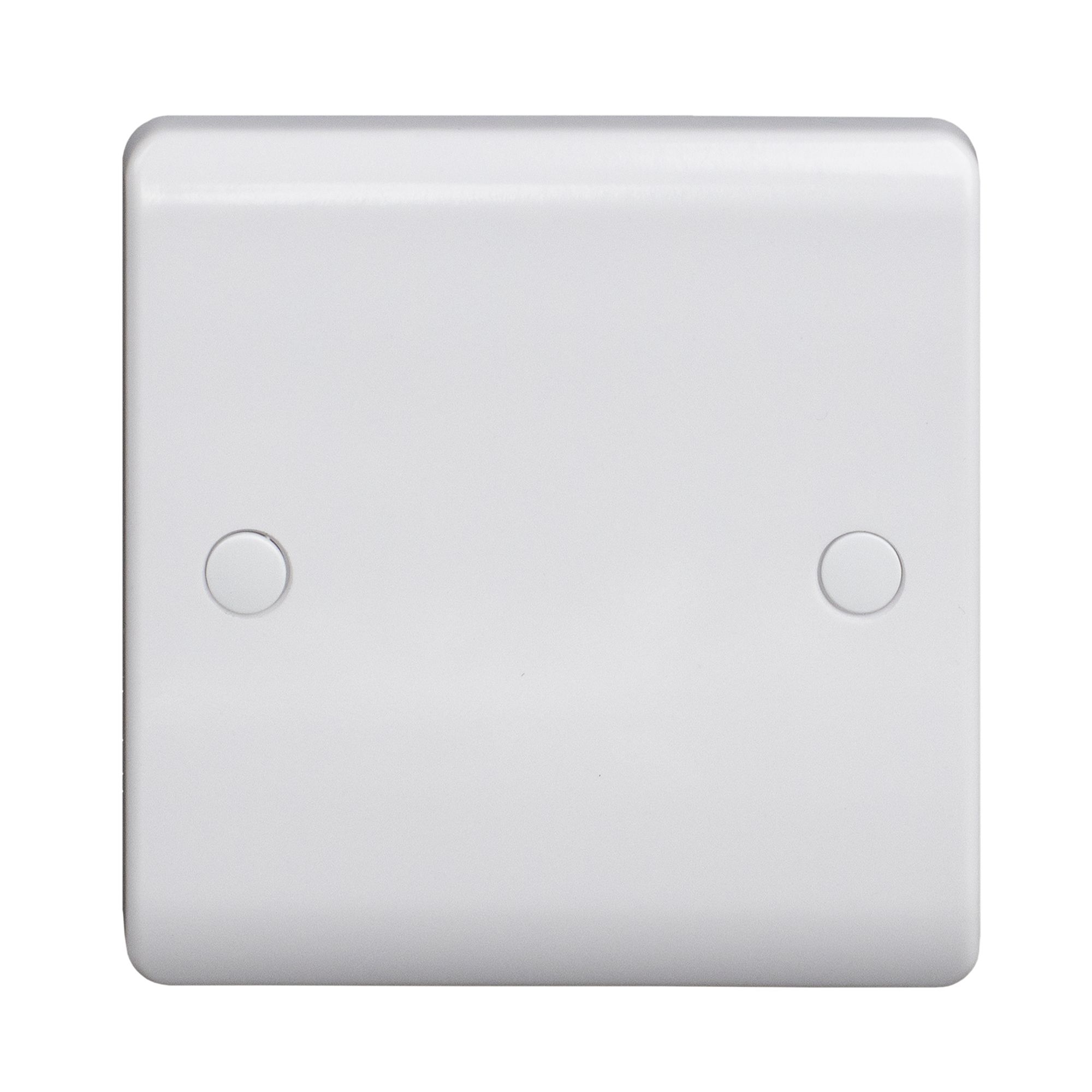 LAP White 1 gang Raised slim profile Blanking plate