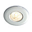 LAP White Chrome effect Non-adjustable LED Fire-rated Warm white Downlight 5W IP65