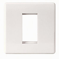 LAP White Modular outlet plate