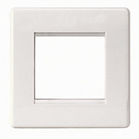 LAP White Modular outlet plate