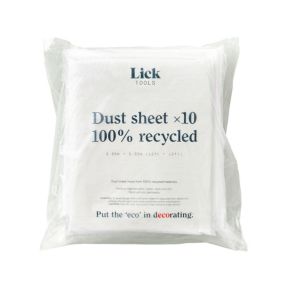 Large 100% Recycled Reusable Plastic Dust sheet, Pack of 10