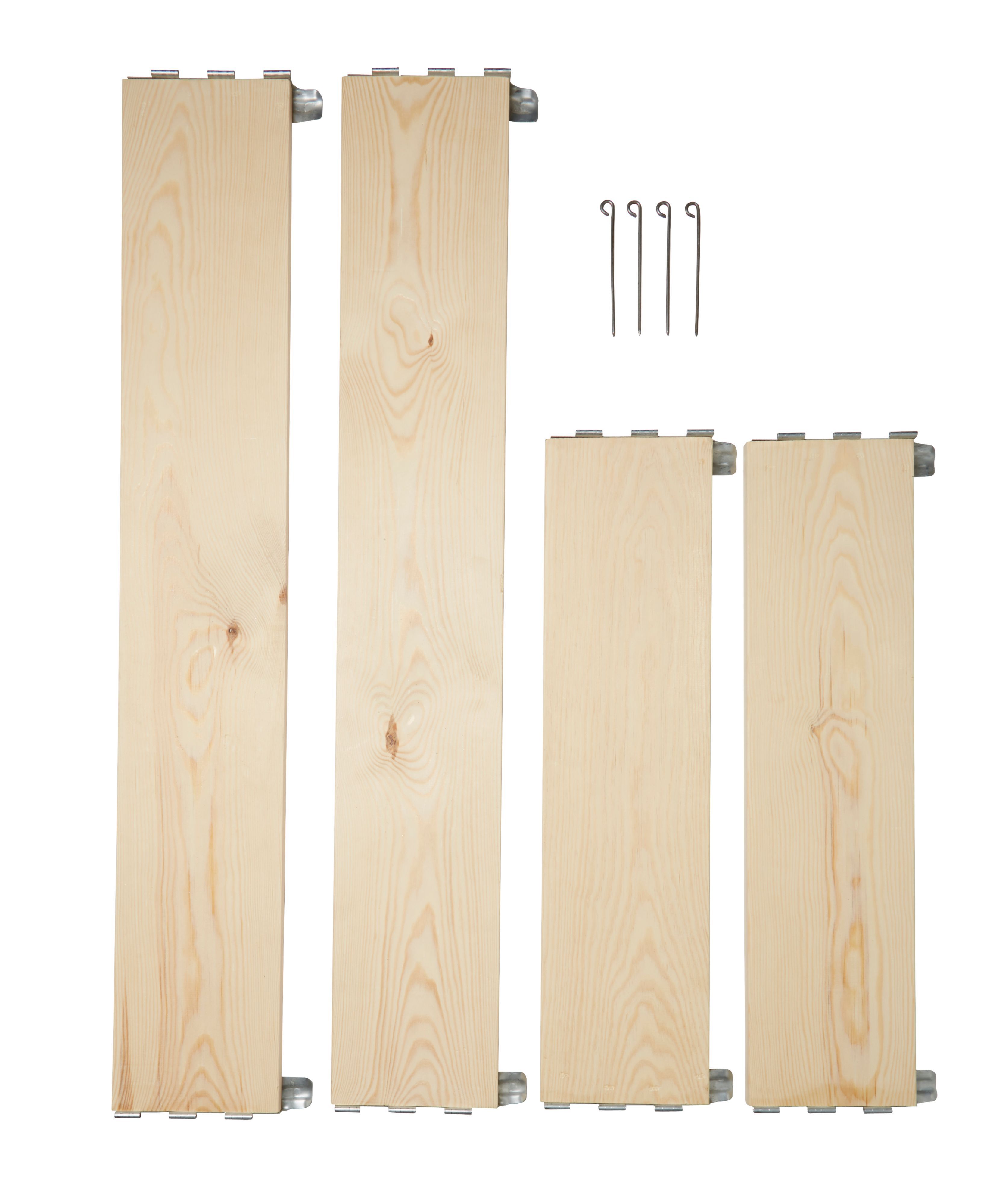 Large Pine & steel Rectangular Raised bed kit 0.96m²