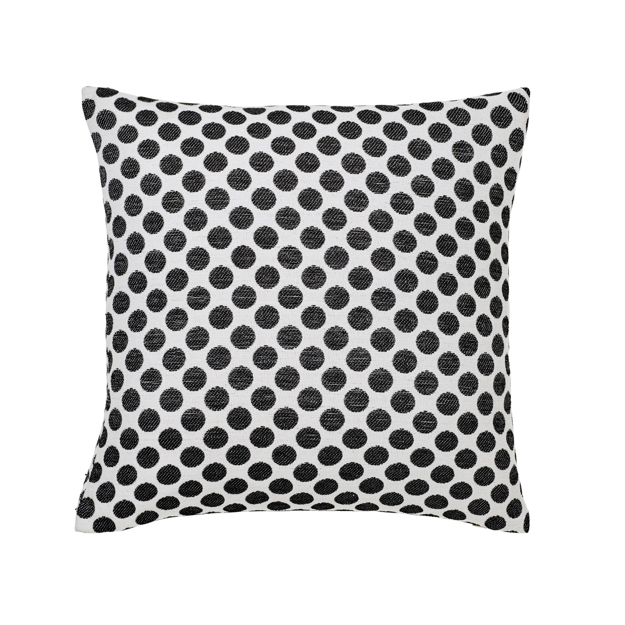 Black and store white spot cushion