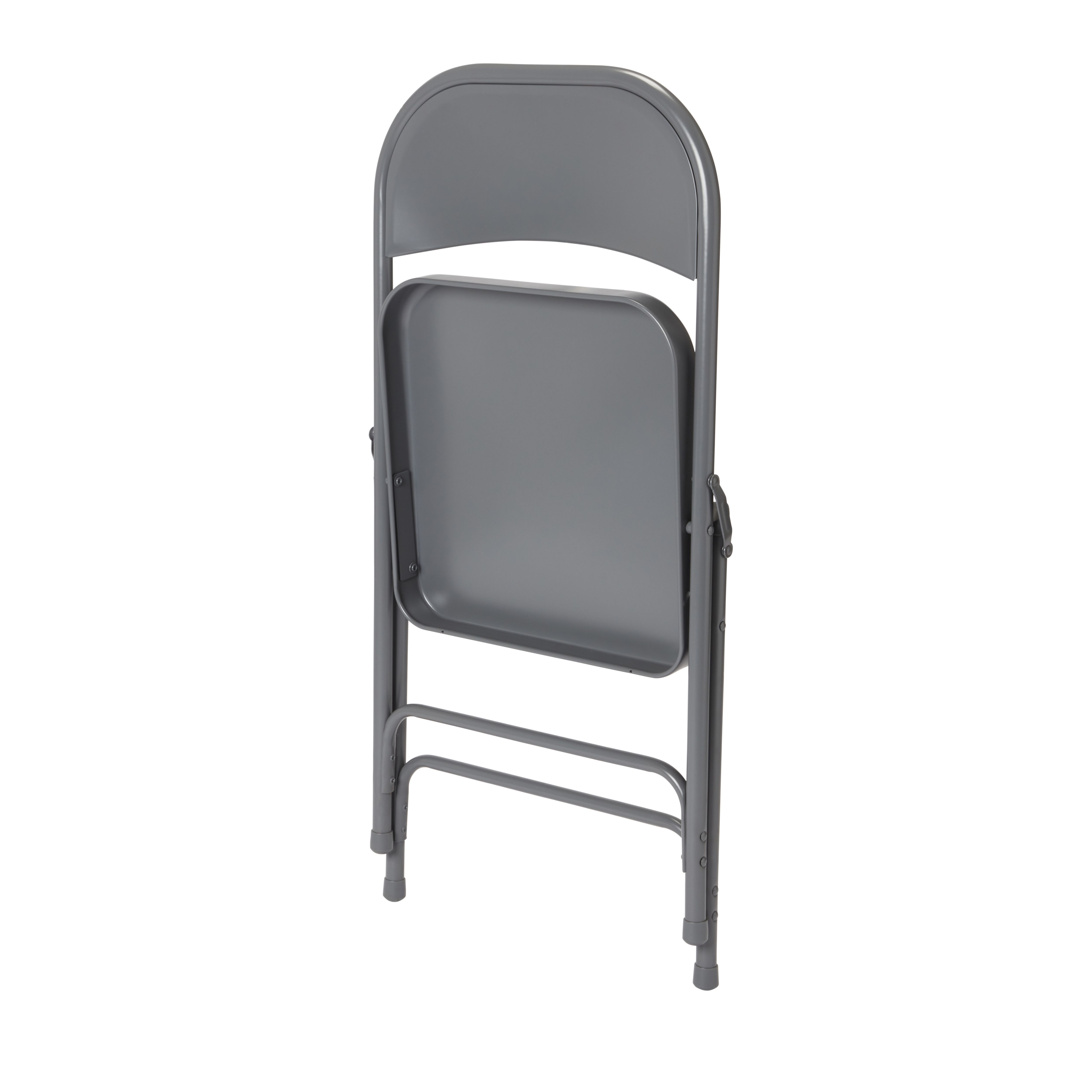 Lasana Dark grey Folding chair (H)790mm (W)470mm (D)450mm