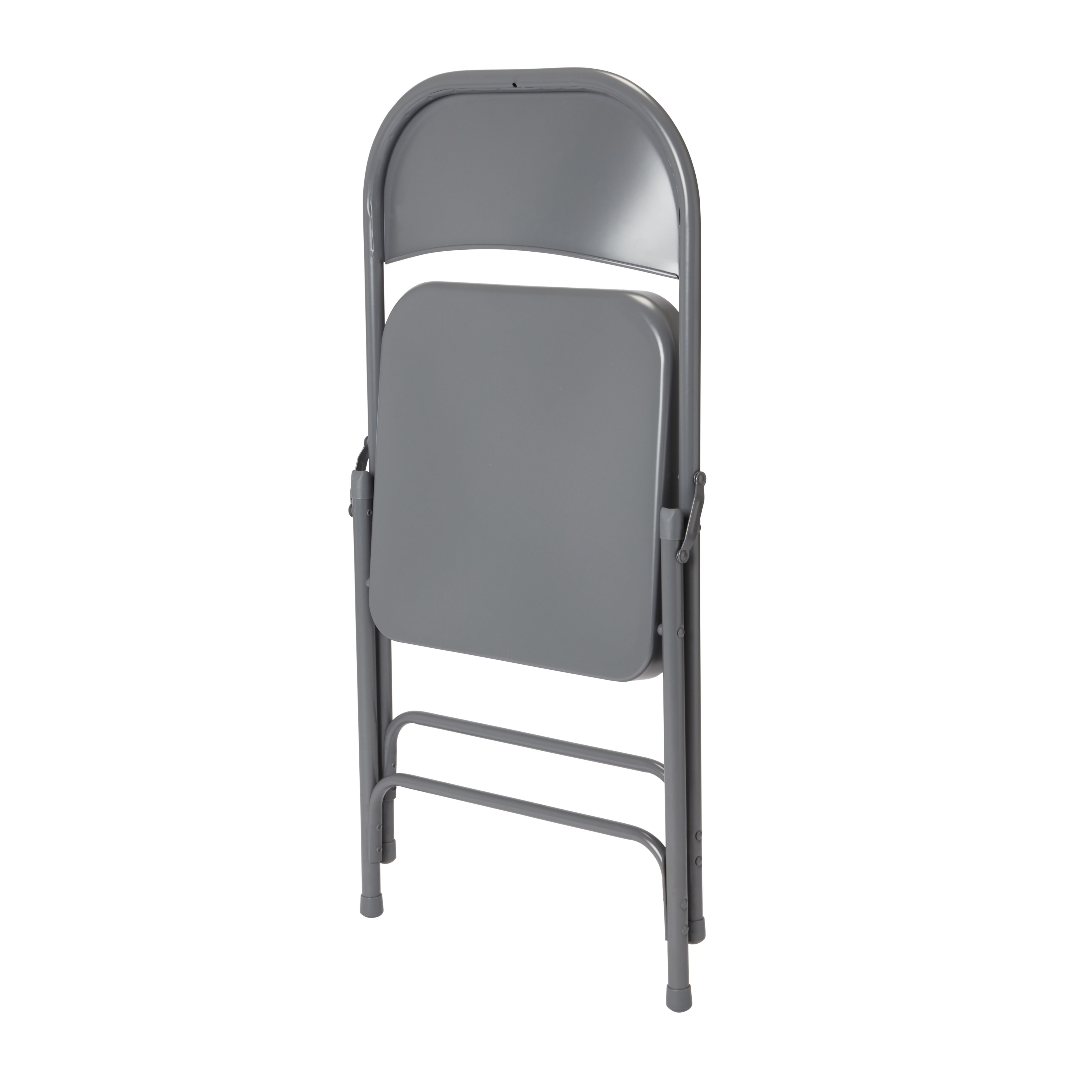 Lasana Dark grey Folding chair (H)790mm (W)470mm (D)450mm