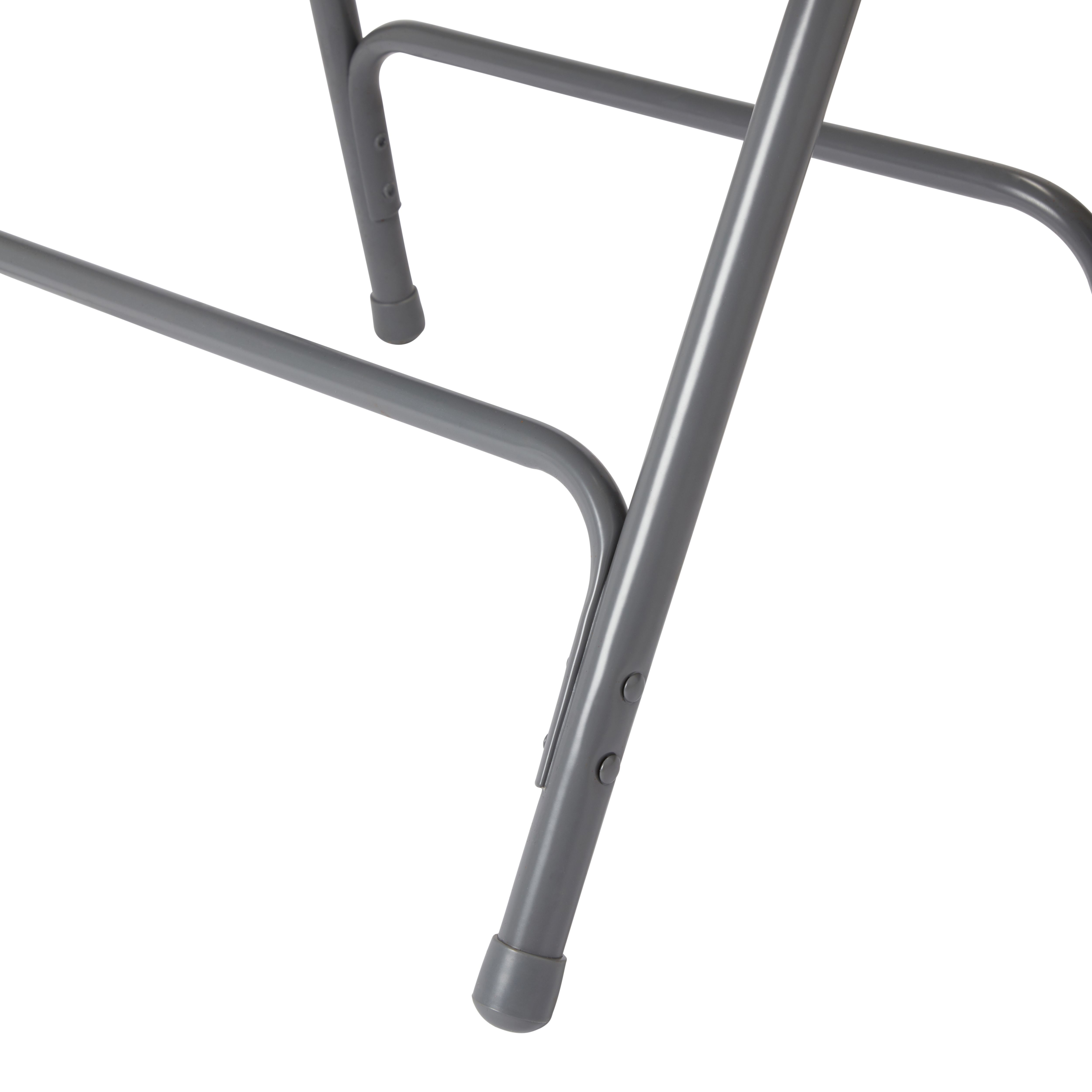 Lasana Dark grey Folding chair (H)790mm (W)470mm (D)450mm