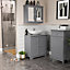 Lassic Rebecca Jones Matt Grey Freestanding Single Bathroom Drawer cabinet (H)77cm (W)43cm