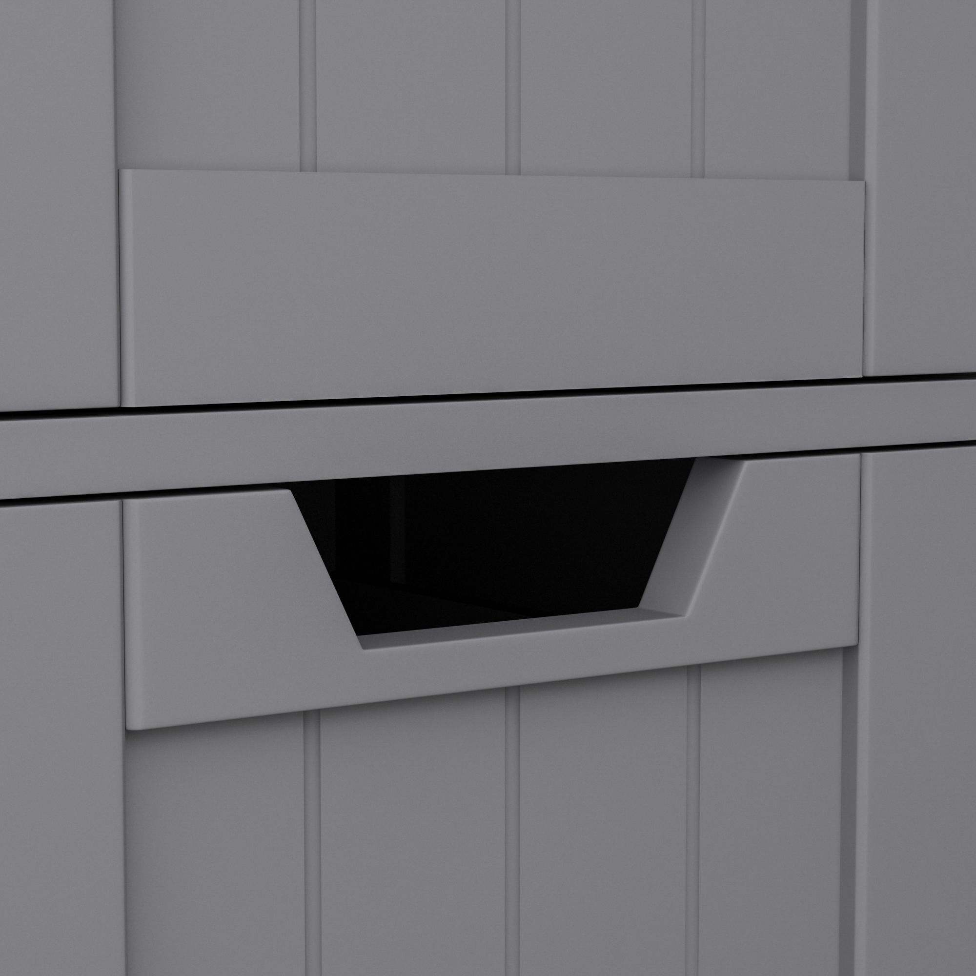 Lassic Rebecca Jones Matt Grey Narrow 4 Drawer unit (H)810mm (W)300mm