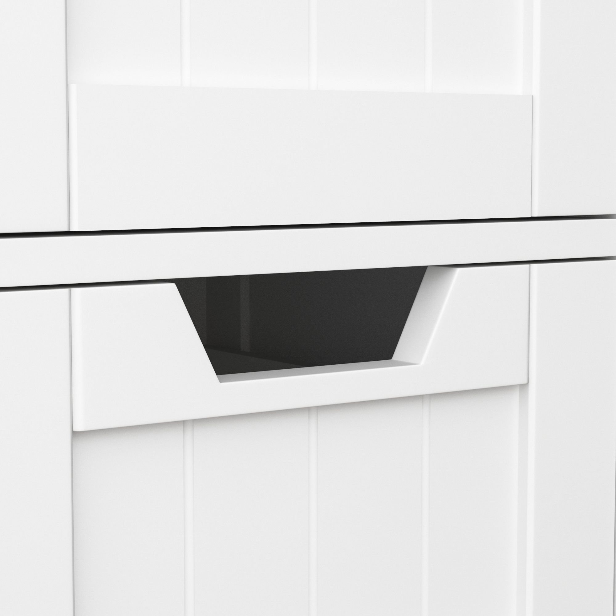 Lassic Rebecca Jones Matt White Narrow 4 Drawer unit (H)810mm (W)300mm