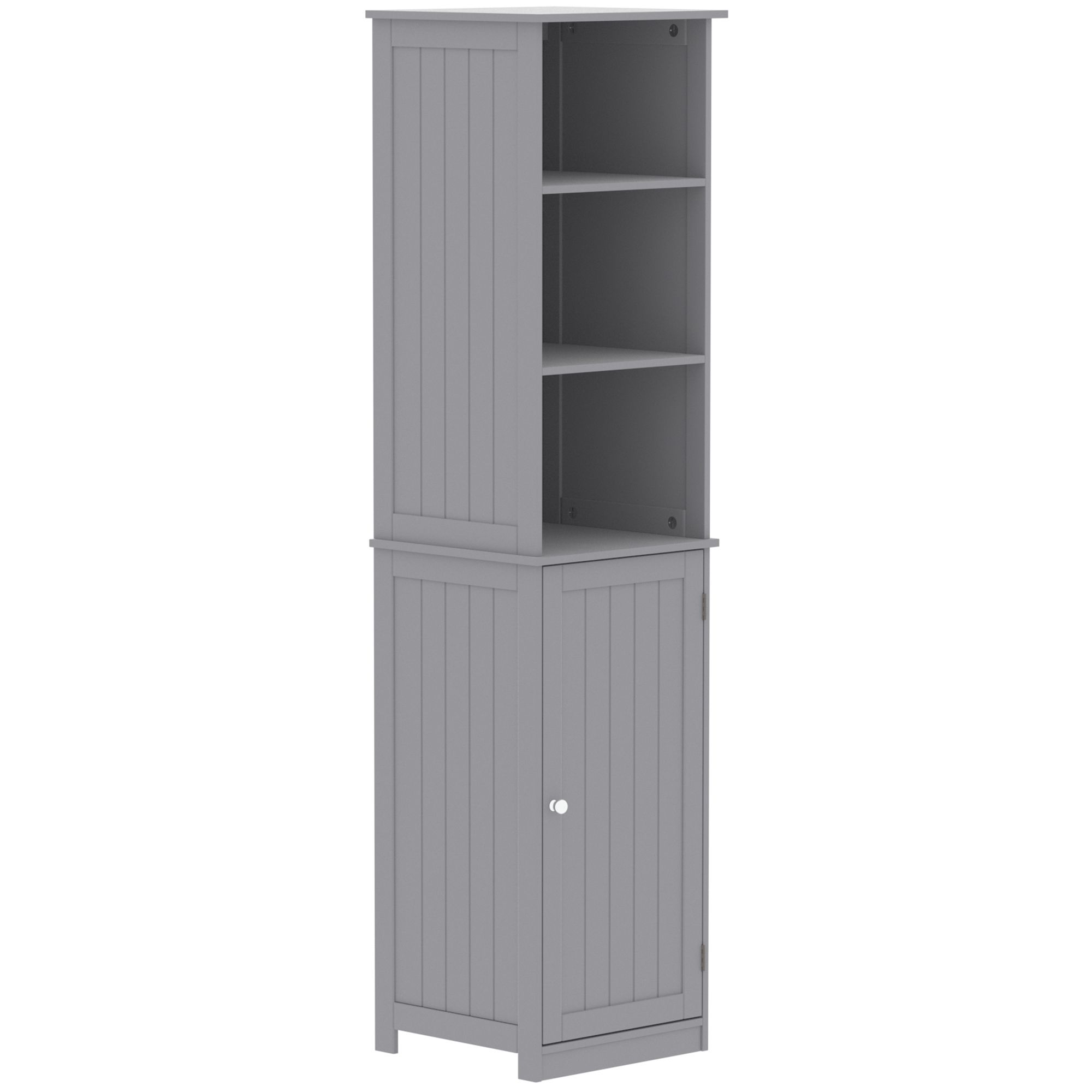 Lassic Rebecca Jones Tall Matt Grey Single Wall-mounted Bathroom Cabinet (H)170cm (W)40cm